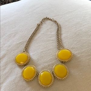 Banana Republic yellow statement necklace